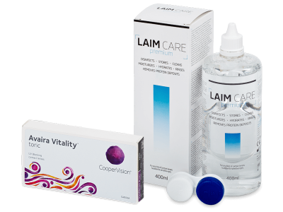 Avaira Vitality Toric (6 kom leća) + Laim-Care 400 ml