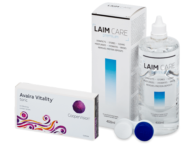 Avaira Vitality Toric (6 kom leća) + Laim-Care 400 ml - Ponuda paketa