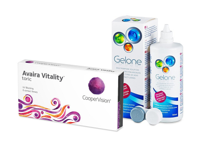 Avaira Vitality Toric (6 kom leća) + Gelone 360 ml
