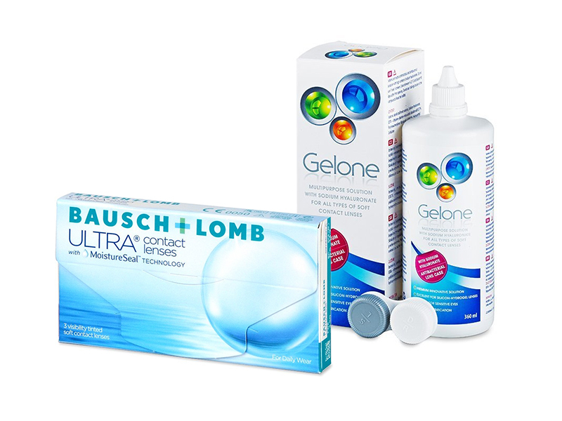 Bausch + Lomb ULTRA (3 kom leća) + Gelone 360 ml