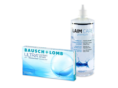 Bausch + Lomb ULTRA (3 kom leća) + Laim-Care 400 ml