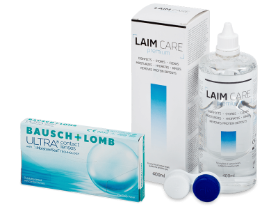 Bausch + Lomb ULTRA (3 kom leća) + Laim-Care 400 ml