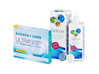 Bausch + Lomb ULTRA for Presbyopia (3 kom leća) + Gelone 360 ml