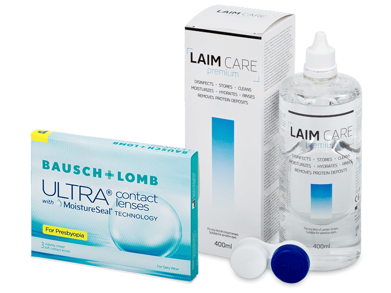 Bausch + Lomb ULTRA for Presbyopia (3 kom leća) + Laim-Care 400 ml - Ponuda paketa