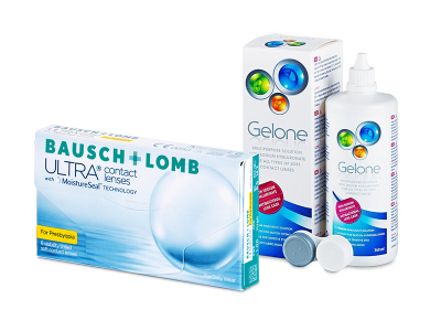 Bausch + Lomb ULTRA for Presbyopia (6 kom leća) + Gelone 360 ml