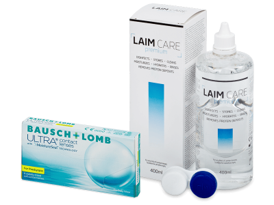 Bausch + Lomb ULTRA for Presbyopia (6 kom leća) + Laim-Care 400 ml