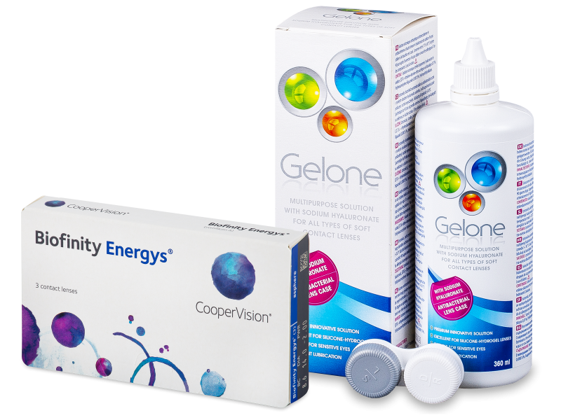 Biofinity Energys (3 kom leća) + Gelone 360 ml