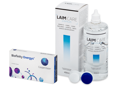 Biofinity Energys (3 kom leća) + Laim-Care 400 ml