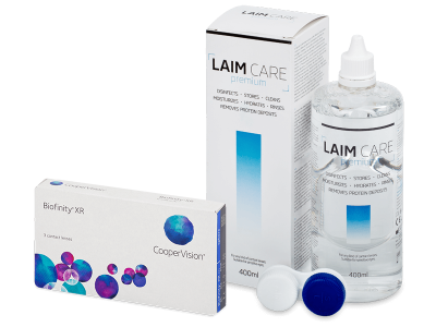 Biofinity XR (3 kom leća) + Laim-Care 400 ml