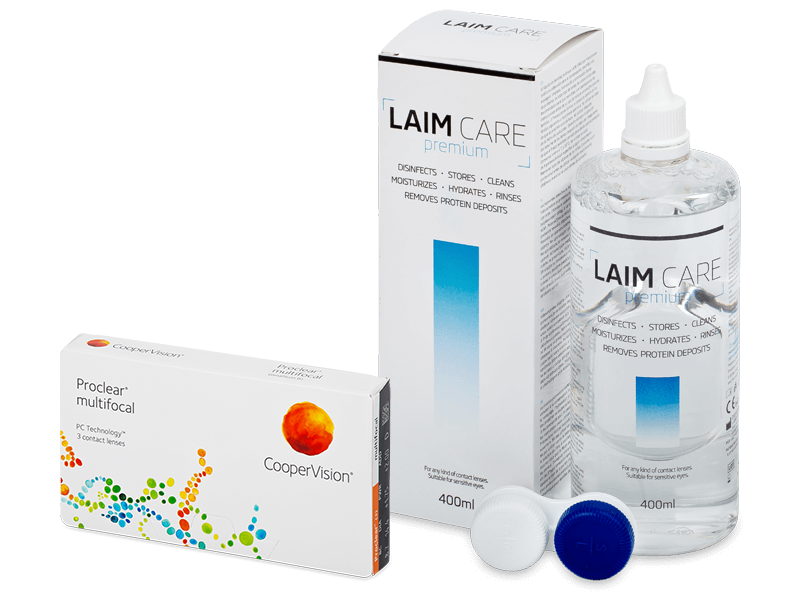 Proclear Multifocal (3 kom leća) + Laim-Care 400 ml - Ponuda paketa