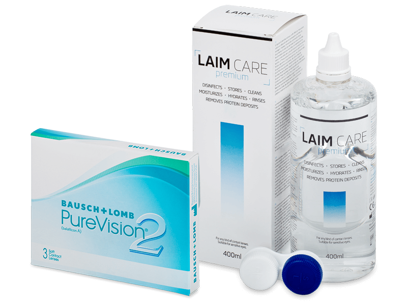 PureVision 2 (3 kom leća) + Laim-Care 400 ml - Ponuda paketa