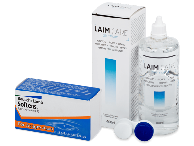 SofLens Toric (3 kom leća) + Laim-Care 400 ml - Ovaj proizvod je također dostupan u ovoj varijaciji pakiranja