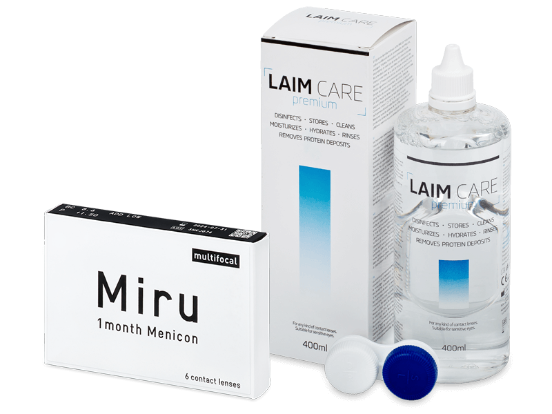 Miru 1 Month Menicon Multifocal (6 kom leća) + Laim-Care 400 ml - Ponuda paketa