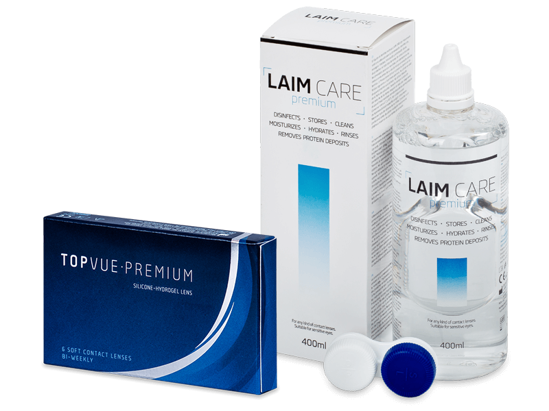 TopVue Premium (6 kom leća) + Laim-Care 400 ml - Ponuda paketa