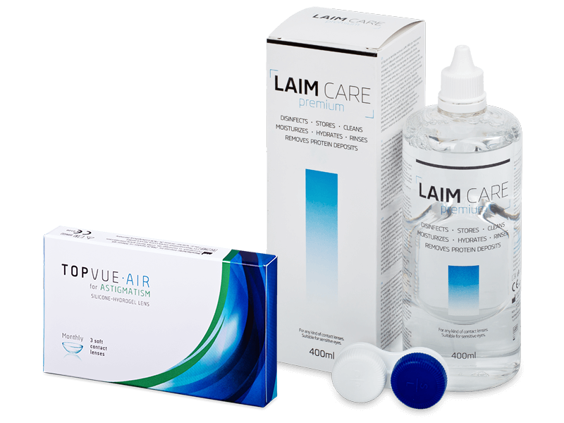 TopVue Air for Astigmatism (3 kom leća) + Laim-Care 400 ml - Ponuda paketa