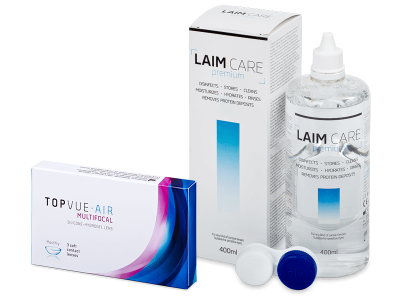 TopVue Air Multifocal (3 kom leća) + Laim-Care 400 ml