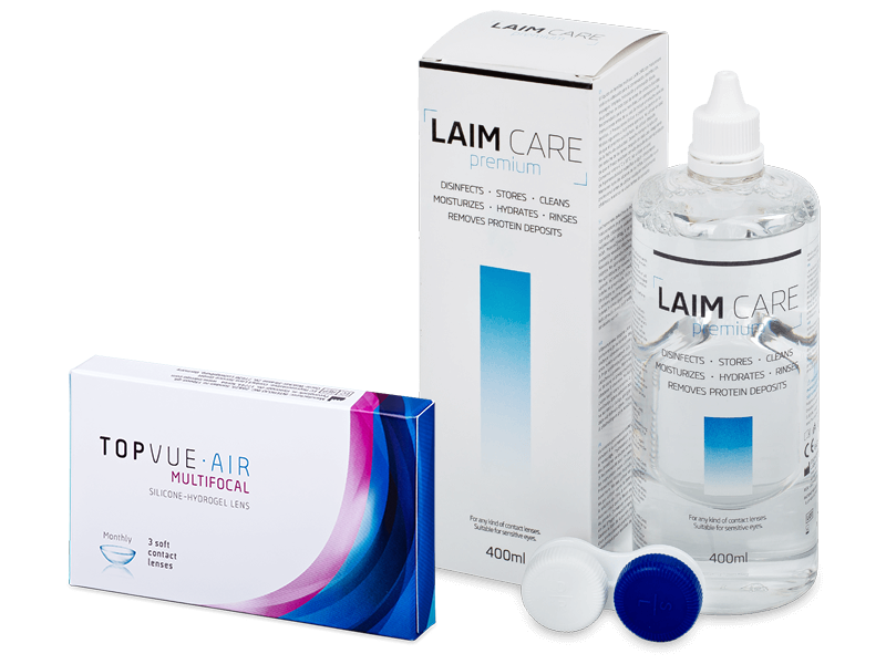 TopVue Air Multifocal (3 kom leća) + Laim-Care 400 ml - Ponuda paketa