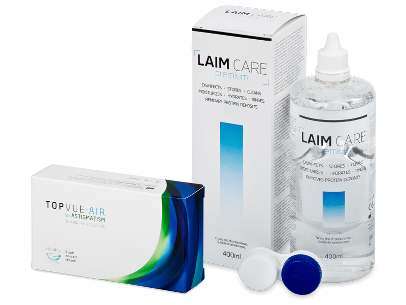 TopVue Air for Astigmatism (6 kom leća) + Laim-Care 400 ml - Ponuda paketa