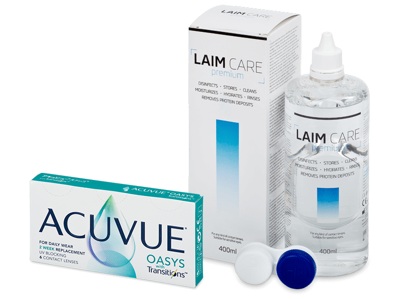 Acuvue Oasys with Transitions (6 kom leća) + Laim-Care 400 ml - Ponuda paketa