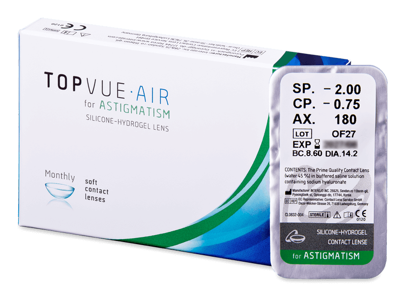 TopVue Air for Astigmatism (1 leća) - Torične kontaktne leće