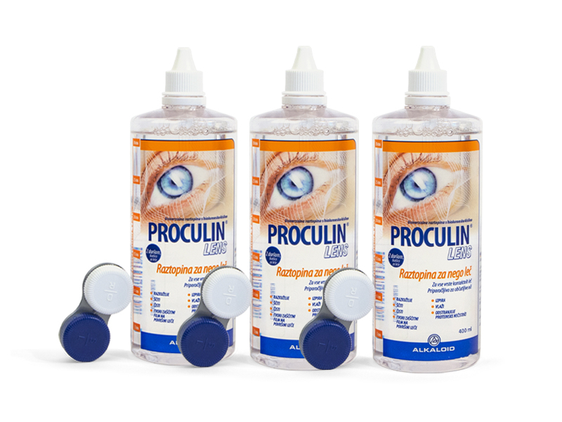 Otopina Proculin Lens 3x 400 ml  - Ekonomično troduplo pakiranje otopine