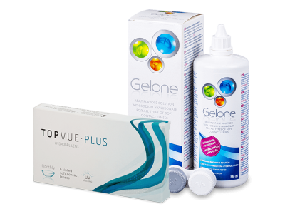 TopVue Plus (6 kom leća) + Gelone 360 ml - Ponuda paketa
