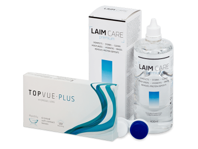 TopVue Plus (6 kom leća) + Laim-Care 400 ml