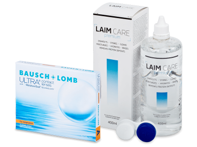 Bausch + Lomb ULTRA for Astigmatism (3 kom leća) + Laim-Care 400 ml