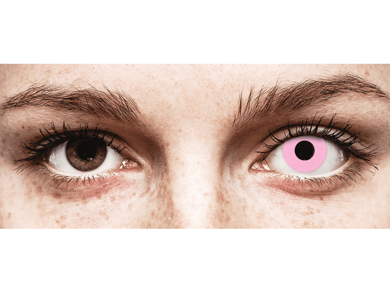 CRAZY LENS - Barbie Pink - jednodnevne leće bez dioptrije (2 kom leća)