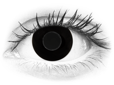 CRAZY LENS - Black Out - jednodnevne leće bez dioptrije (2 kom leća)