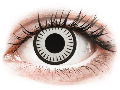 CRAZY LENS - Byakugan - jednodnevne leće bez dioptrije (2 kom leća) - Kontaktne leće u boji