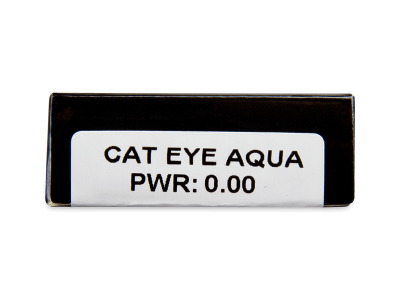 CRAZY LENS - Cat Eye Aqua - jednodnevne leće bez dioptrije (2 kom leća) - Pregled parametara leća