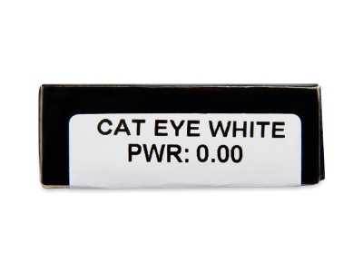 CRAZY LENS - Cat Eye White - jednodnevne leće bez dioptrije (2 kom leća) - Pregled parametara leća