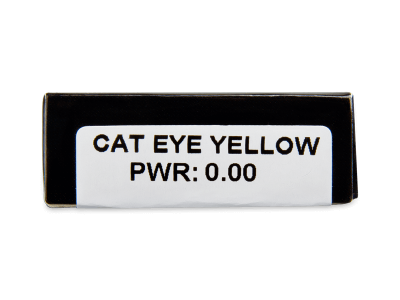 CRAZY LENS - Cat Eye Yellow - jednodnevne leće bez dioptrije (2 kom leća) - Pregled parametara leća
