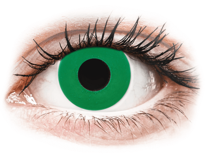 CRAZY LENS - Emerald Green - jednodnevne leće dioptrijske (2 kom leća)