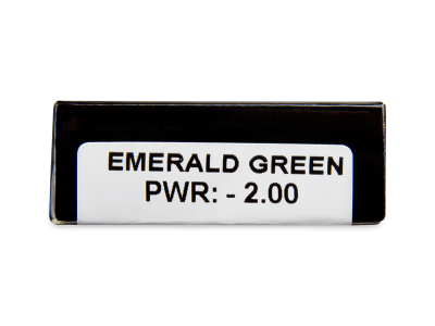 CRAZY LENS - Emerald Green - jednodnevne leće dioptrijske (2 kom leća) - Pregled parametara leća