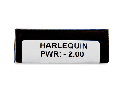 CRAZY LENS - Harlequin - jednodnevne leće dioptrijske (2 kom leća) - Pregled parametara leća