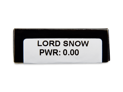 CRAZY LENS - Lord Snow - jednodnevne leće bez dioptrije (2 kom leća) - Pregled parametara leća