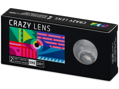 CRAZY LENS - Lord Snow - jednodnevne leće dioptrijske (2 kom leća) - Kontaktne leće u boji
