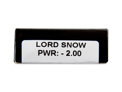 CRAZY LENS - Lord Snow - jednodnevne leće dioptrijske (2 kom leća) - Pregled parametara leća
