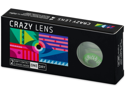 CRAZY LENS - Joker - jednodnevne leće dioptrijske (2 kom leća) - Kontaktne leće u boji