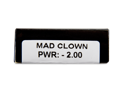 CRAZY LENS - Mad Clown - jednodnevne leće dioptrijske (2 kom leća) - Pregled parametara leća