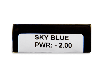CRAZY LENS - Sky Blue - jednodnevne leće dioptrijske (2 kom leća) - Pregled parametara leća