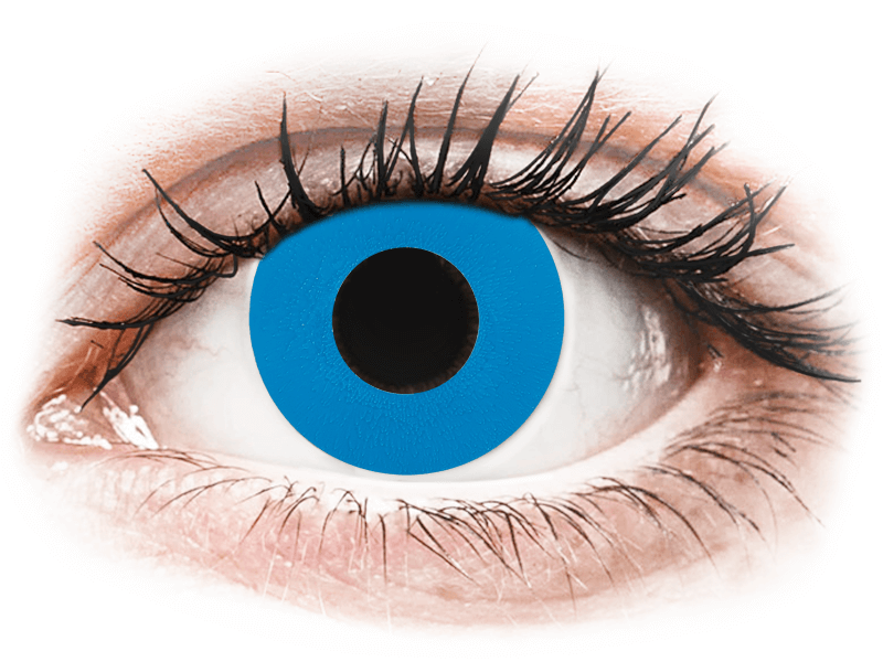 CRAZY LENS - Sky Blue - jednodnevne leće dioptrijske (2 kom leća) - Kontaktne leće u boji