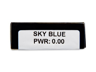 CRAZY LENS - Sky Blue - jednodnevne leće bez dioptrije (2 kom leća) - Pregled parametara leća