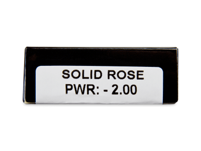 CRAZY LENS - Solid Rose - jednodnevne leće dioptrijske (2 kom leća) - Pregled parametara leća