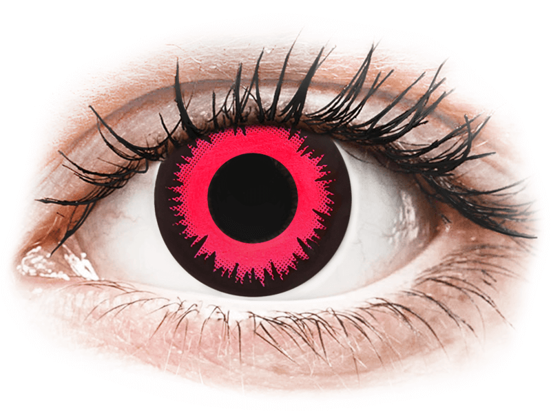 CRAZY LENS - Vampire Queen - jednodnevne leće bez dioptrije (2 kom leća) - Kontaktne leće u boji