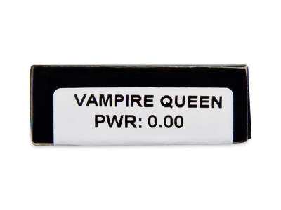 CRAZY LENS - Vampire Queen - jednodnevne leće bez dioptrije (2 kom leća) - Pregled parametara leća