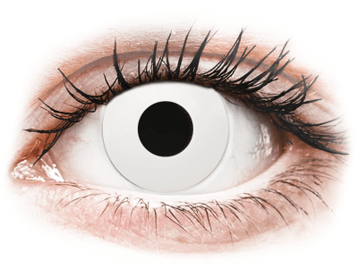 CRAZY LENS - WhiteOut - jednodnevne leće bez dioptrije (2 kom leća) - Kontaktne leće u boji