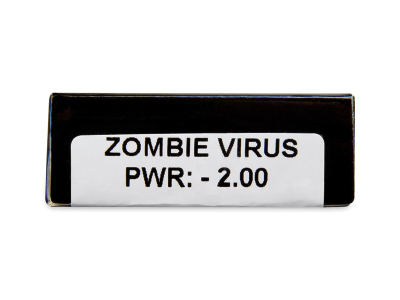 CRAZY LENS - Zombie Virus - jednodnevne leće dioptrijske (2 kom leća) - Pregled parametara leća